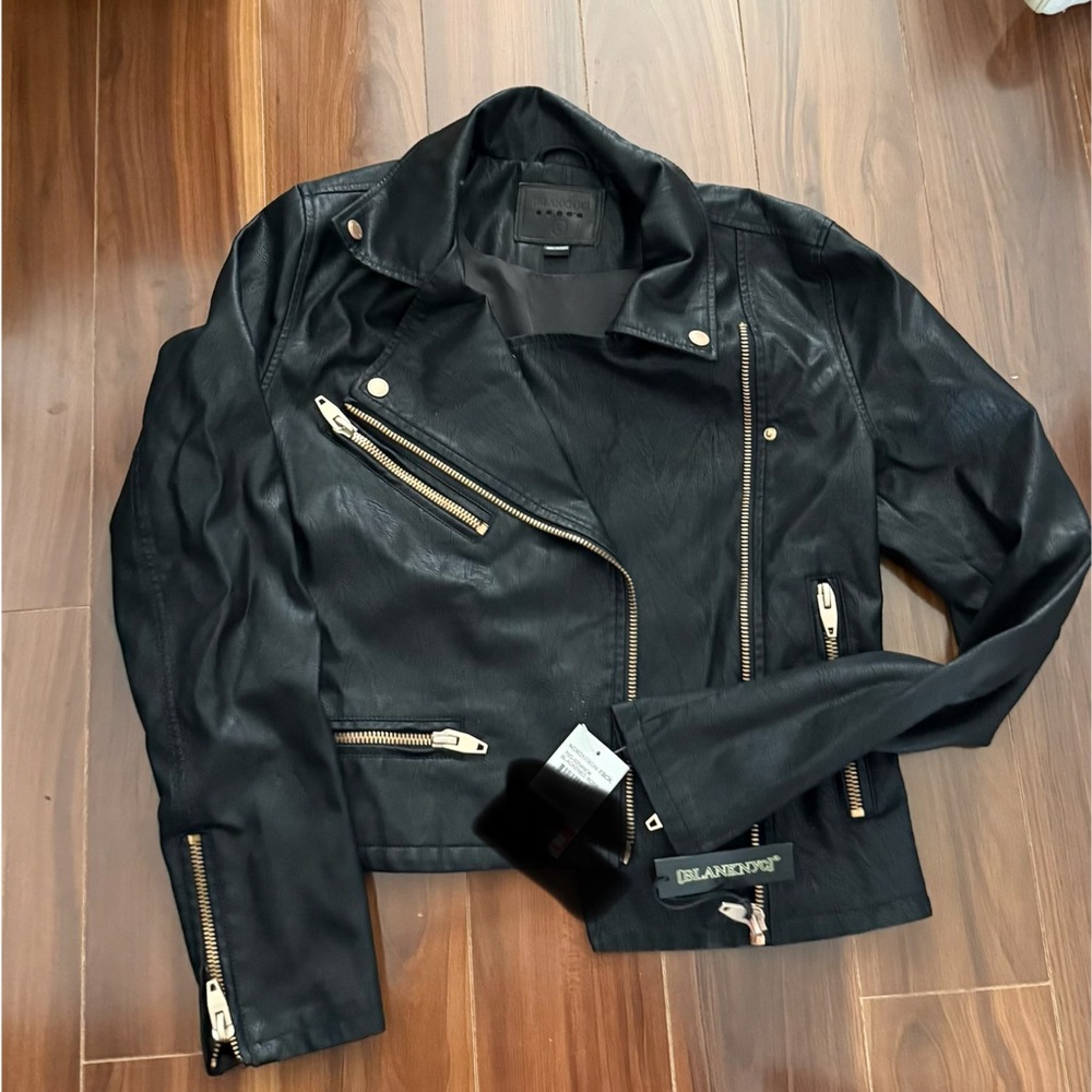 Black Faux Leather Jacket